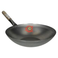Flat bottom wok pan 13"