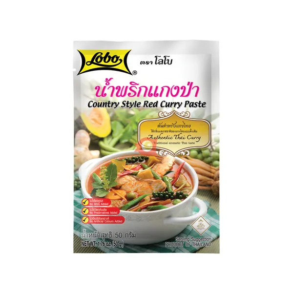 Country style red curry paste