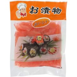 Red sushi ginger slice