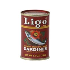 Ligo Sardines in hot tomato sauce 155g