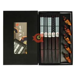 Chopsticks Set Ducks Grey 5 pairs