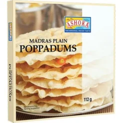 Poppadums Madras Plain Ashoka