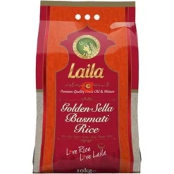 Golden Sella basmati rice 10kg Laila