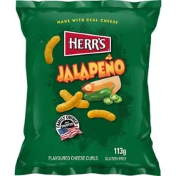 HERR'S Cheese Curls Jalapeño 113g