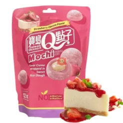 Jordgubbsost Q Mochi