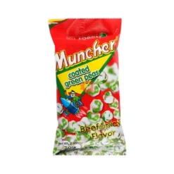 Muncher-kuorrutetut vihreät herneet - mausteinen naudanlihan maku