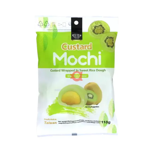 Kiwi Custard Mochi