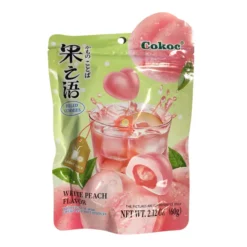 Valkoinen persikkatäytteinen nallekarkki